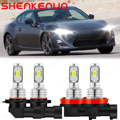 Combo de 4 faros LED 6000K blancos para Scion FR-S 2013-2016 Foto 1 de 4