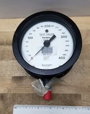 Ashcroft 250-2362-B Pressure Test Gauge 0-400PSI 1psi subd NASA Calibrated - Image 1 of 4