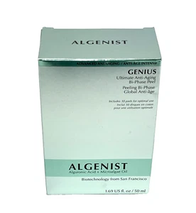ALGENIST Genius Ultimate Anti-Envejecimiento Peeling Bifase 50 ml Talla Completa 30 Almohadillas NUEVO con CAJA - Imagen 1 de 6
