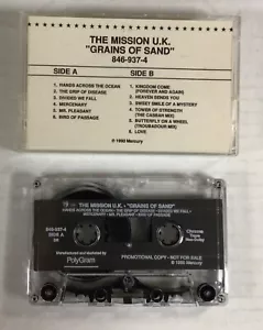 The Mission “Grains Of Sand” PROMO Cassette 1990 Mercury Polygram Alternative - Picture 1 of 3