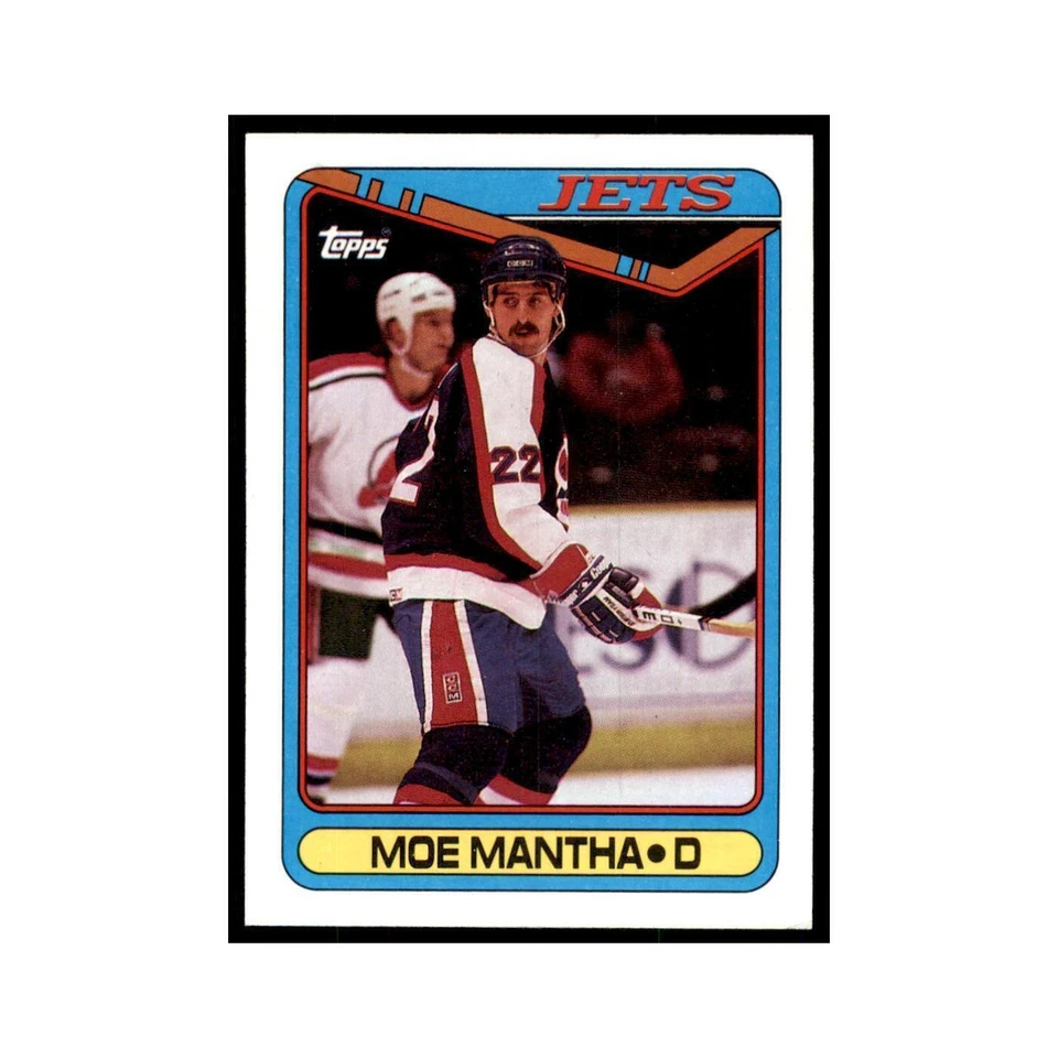 1990 Topps Hockey Card Moe Mantha #354 - Image 1 of 3