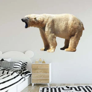 Polar Bear Wall Decal Sticker White Bear Wall Art Animal Decor Mural VWAQ - PAS1 - Picture 1 of 8