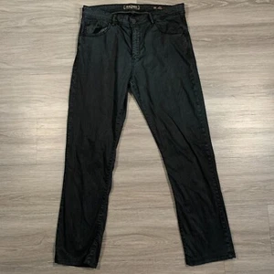 Jack of Spades Pants Mens 38x34 Washed Black Jack Straight Stretch Cotton Tencel - Picture 1 of 15