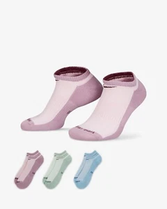 Nike Everyday Plus Lightweight No-Show Socks (3 Pairs) Large 8-12 - Picture 1 of 2