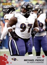 2019 Panini Instant Football Playoffs #45 Michael Pierce Baltimore Ravens RC Roo
