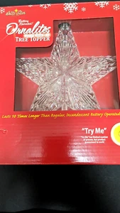 Brite Star Ornalites Crystal White LED Tree Topper - Picture 1 of 4