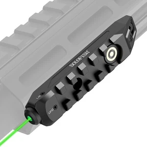 SOLOFISH M-Lok Mounted Green Laser Sight w/ Picatinny Rail Magnetic Rechargeable - Picture 1 of 7