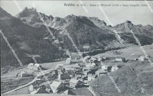 ce366 cartolina arabba sasso di mezzodi e sasso cappello belluno - Picture 1 of 2