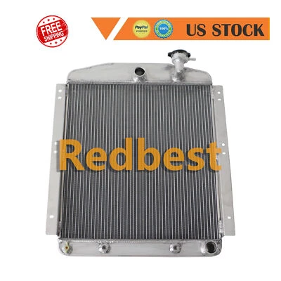 Radiador de aluminio de 3 filas para Chevrolet GMC 3100 3600 3800 3900 1948 1954 50 3,8 L Foto 1 de 4