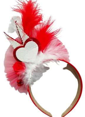 Köln Haarreif m Dom und Tüll rot weiß Kölsch Mädche Fascinator Karneval Fasching