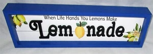 LIMONADE Tischsitter/Schild LIMONADE 13" x 4" x 1,5" - Bild 1 von 1