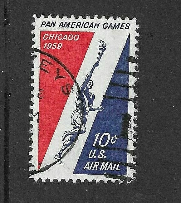 USA 1959 - AIR MAIL - 3rd PAN AMERICAN GAMES Chicago - SG A1134 - Fine Used - Image 1 of 1