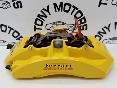 2017 FERRARI GTC4 LUSSO FRONT UK LEFT BREMBO CARBON CERAMIC BRAKE CALIPER OEM - Image 1 of 4