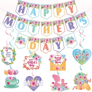 Happy Mom Day Colorful Decorations, Mother'S Day Party Decorations Supplies Colo - Picture 1 of 7
