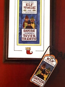 Elf Made & Tested - Santa Approved Toys & Treats - Cross Stitch Chart - Picture 1 of 2