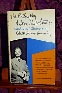 1965 DIE PHILOSOPHIE VON JEAN PAUL SARTRE BUCH VON ROBERT DENOON CUMMING HC/DJ - Bild 1 von 9