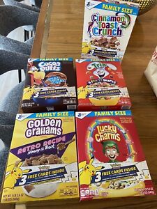 NEW (5) Factory Sealed Pokemon 25th Anniversary Cereals General Mills + Pokemon