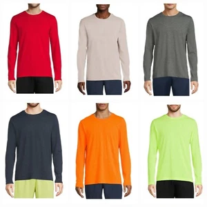 Athletic Works Men's Pick Color Active Long Sleeve Tri-Blend T-Shirts Tee: S-3XL - Picture 1 of 23