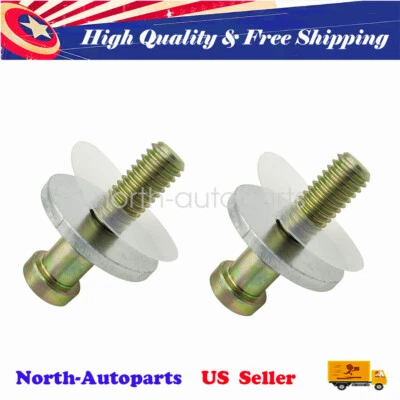 For 1967-1981 Camaro Firebird 442 Door Jamb Latch Striker Bolts Brand NEW PAIR Foto 1 de 4