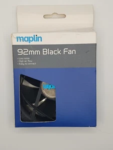 Maplin 92mm Black Fan - Picture 1 of 2