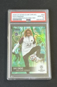2020-21 Stadium Club Chrome-Aqua Green Electric Refractor Xavi Simons/150 PSA 10 - Picture 1 of 2