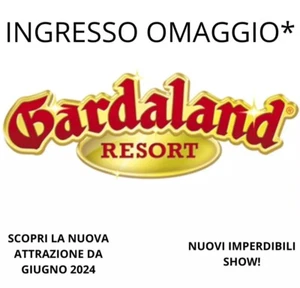 COUPON GARDALAND - BUONO SCONTO 33% - CODICE INGRESSO OMAGGIO SCADE NEL 2027 - Picture 1 of 3