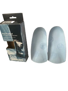 Birkenstock Footbed Heeled Arch Support Blue Insoles W6 / 37 Casual Width NIB - Picture 1 of 3