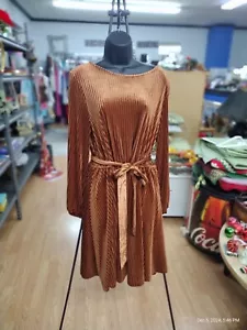 Vestido cejas, naranja, óxido aterciopelado talla XL - Imagen 1 de 4