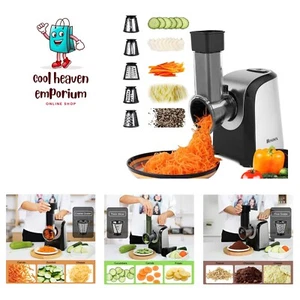Rallador de Queso Eléctrico, Trituradora Cortadora Eléctrica Profesional, 150W Queso Gr... - Imagen 1 de 9