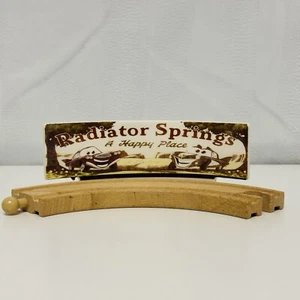 Disney Pixar Cars Wood/ Wooden KidKraft - RADIATOR SPRINGS A HAPPY PLACE SIGN - Picture 1 of 3