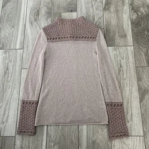 Suéter Tory Burch Mujer Rosa Claro Lana Mezcla Alpaca Talla XS Cremallera Trasera - Imagen 1 de 13