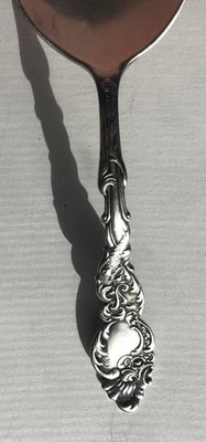 ⚜️ Cuchara caldo cuenco redondo placa plateada modelo Columbia 1893 5+ pulgadas sin monograma Foto 1 de 4