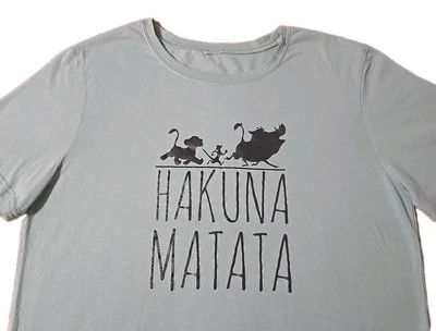 Disney Hakuna Matata Timón Pumba Simba Camiseta Manga Corta Rey León M? Mediano Foto 1 de 4