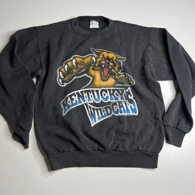 Vintage Kentucky Wildcats Sweatshirt Santee USA Made Medium Graphic Black - Image 1 of 4