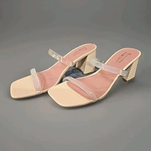 Call It Spring Women's Heeled Sandals - KAIAA In Tan 3in Heel With Damaged Box.  - Picture 1 of 7