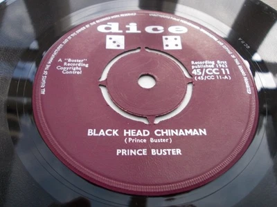 PRINCE BUSTER - BLACK HEAD CHINAMAN 7'' DICE 1963 EXCELLENT - Image 1 of 2