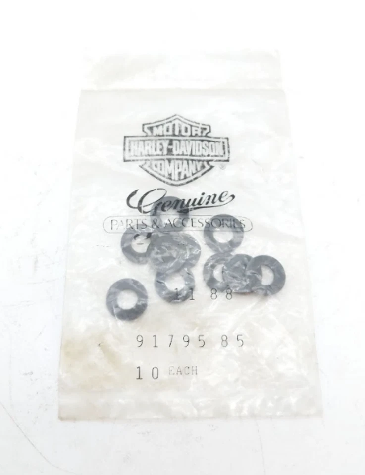 LAVADORA DE NEOPRENO HARLEY DAVIDSON NUEVA OEM (PAQUETE DE 10) 91795-85 Foto 1 de 4