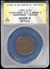 1797 P 1/2C LIBERTY CAP HALF CENT PLAIN EDGE C 1 1 ABOVE 1 ANACS GOOD 4 DETAILS 1797 P 1/2C LIBERTY CAP HALF CENT PLAIN EDGE C 1 1 ABOVE 1 ANACS GOOD 4 DETAILS