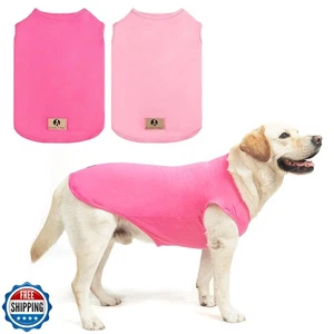KOOLTAIL Vêtements pour Chiens Fille pour Grands Chiens, Lot de 2 Coton Summer Dog UV et Ins - Photo 1/5