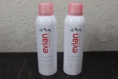 New Evian Brumisateur Facial Water Spray Mist Natural Mineral Water 5oz Lot of 2 - Image 1 of 4