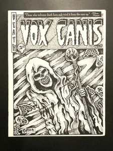 RARE Vox Canis Zine #7 1993 Chicago Death Evil HxC Punk Comix Black Graffiti Art - Picture 1 of 15