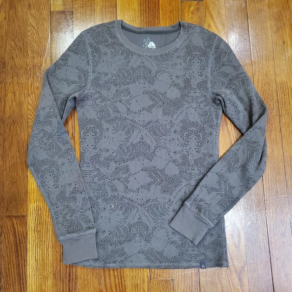 Camisa Nike ACG Para Mujer Pequeña Gris Calce Seco Térmico Capa Base Manga Larga Top Foto 1 de 4