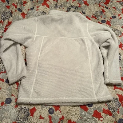 Patagonia Girls Re-Tool 1/4 Snap Fleece Pullover Youth L 12 Girls Off White - Image 1 of 3