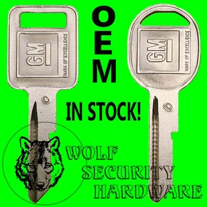 Buick Caddy Chevy GMC Olds Pontiac OEM GM Logo C&D Ignition Door Trunk Key Blank - Picture 1 of 2
