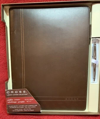 Cross Grande Padfolio/Portfolio Marrón Nuevo En Caja Foto 1 de 4