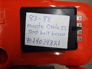 1983-1988 Chevrolet Monte Carlo SS Seat Belt Relay Chime Buzzer Box - Picture 1 of 4