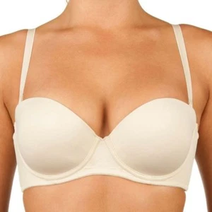 Bassoni Microfibre Six Way Convertible Strapless Bra BA2002SL Nude - Picture 1 of 3