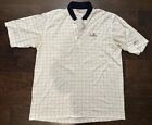 Vintage Men’s Slazenger Brookstone White Golf Polo Shirt- Size XL