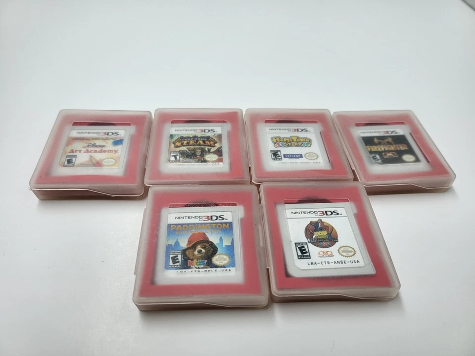 LOTE de 6 jogos para Nintendo 3DS Harvest Moon/Steam/NBA/Art Academy/Firefighter #N35 - Imagem 1 de 4