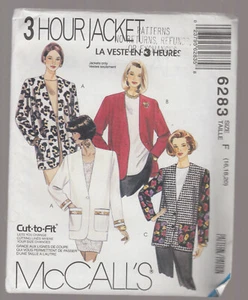 McCALLS  pattern6283 jackets SZ 16 18 20 uncut unused factory folded - Picture 1 of 1